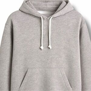 Heather Gray Fleece Hoodie | Soft Cotton Pullover Unisex Fit Essentials